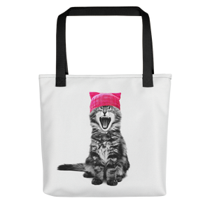 Cat in a Pink Hat Tote bag