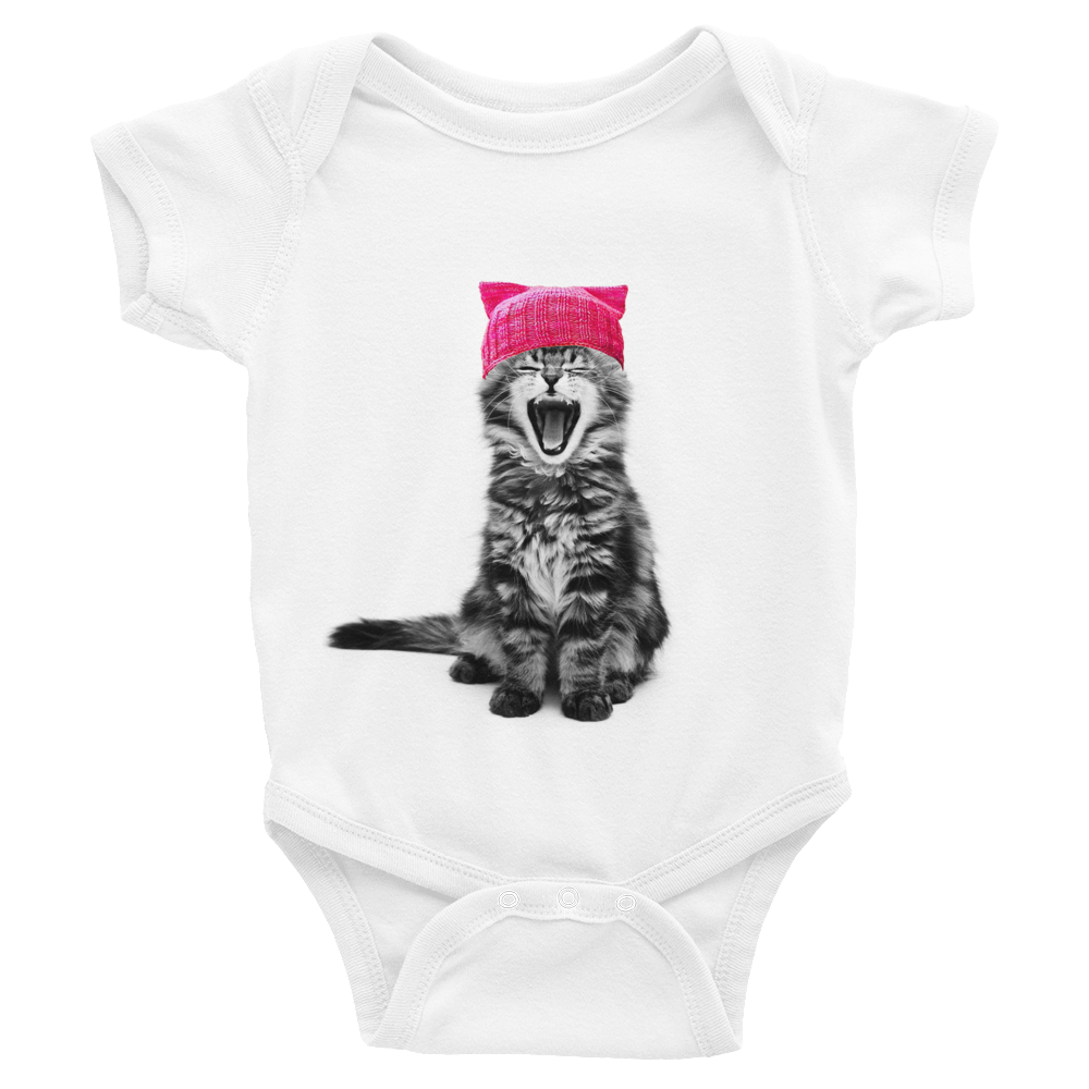 Cat in a Pink Hat Infant Bodysuit