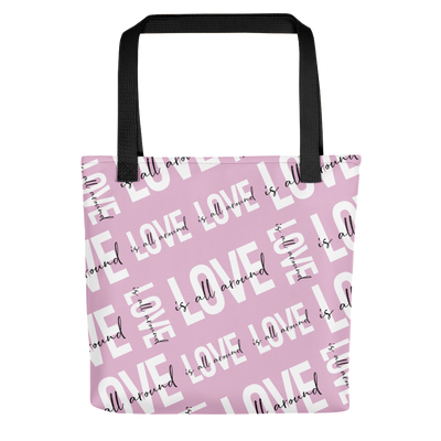 Love is All Around tote bag