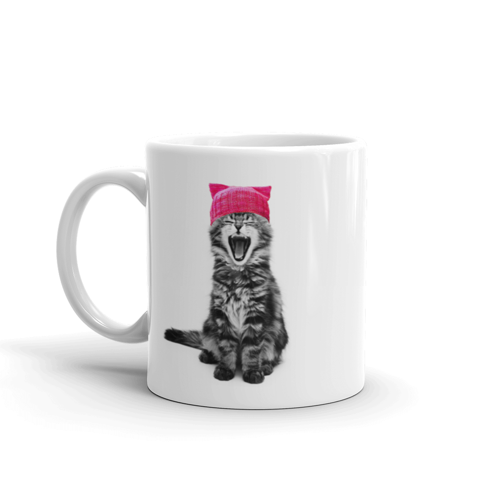 Cat in a Pink Hat 11oz Mug