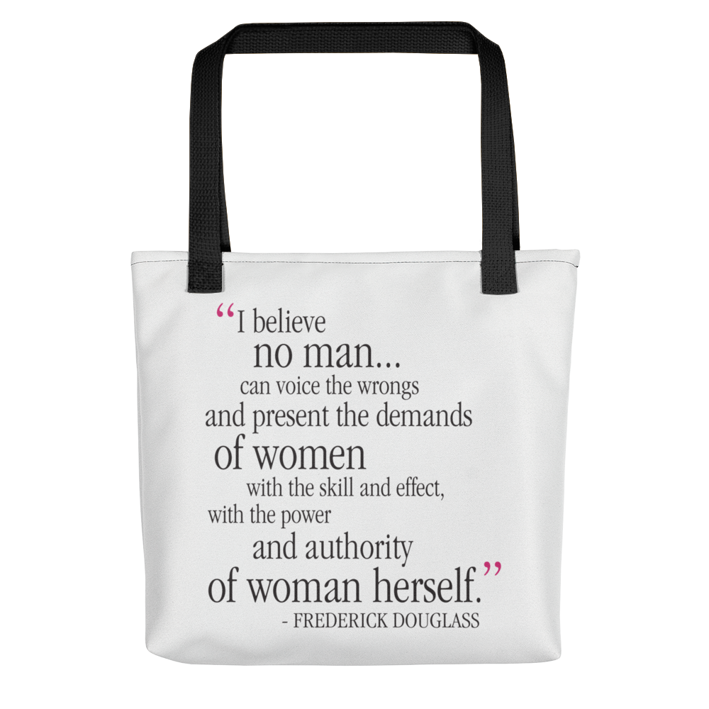 Frederick Douglass Quote (I Believe) Tote bag