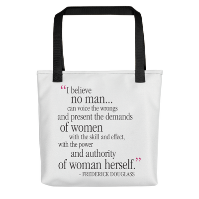 Frederick Douglass Quote (I Believe) Tote bag