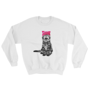 Cat in a Pink Hat Sweatshirt