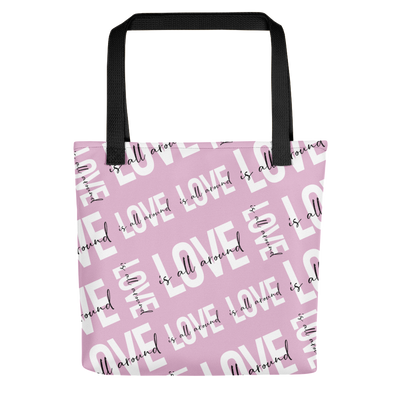 Love is All Around tote bag