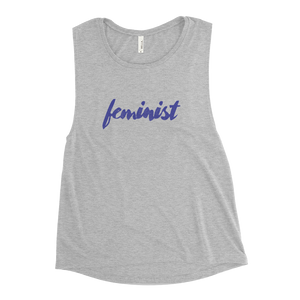 Feminist Ladies’ Muscle Tank (Purple)