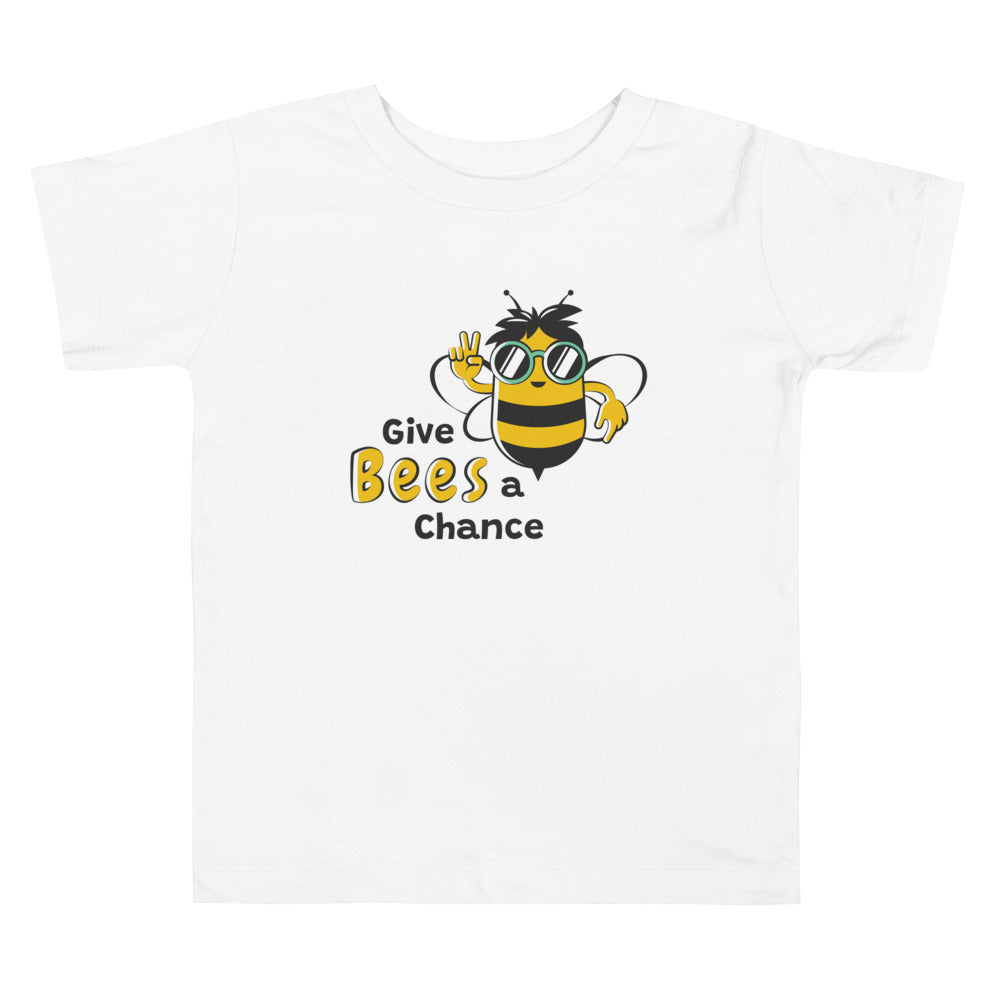 Give Bees a Chance Toddler Short Sleeve Tee