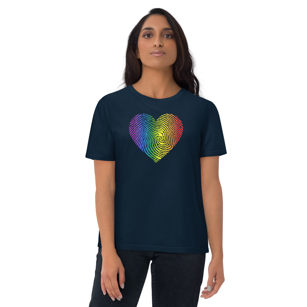 Heart Fingerprint Unisex organic cotton t-shirt