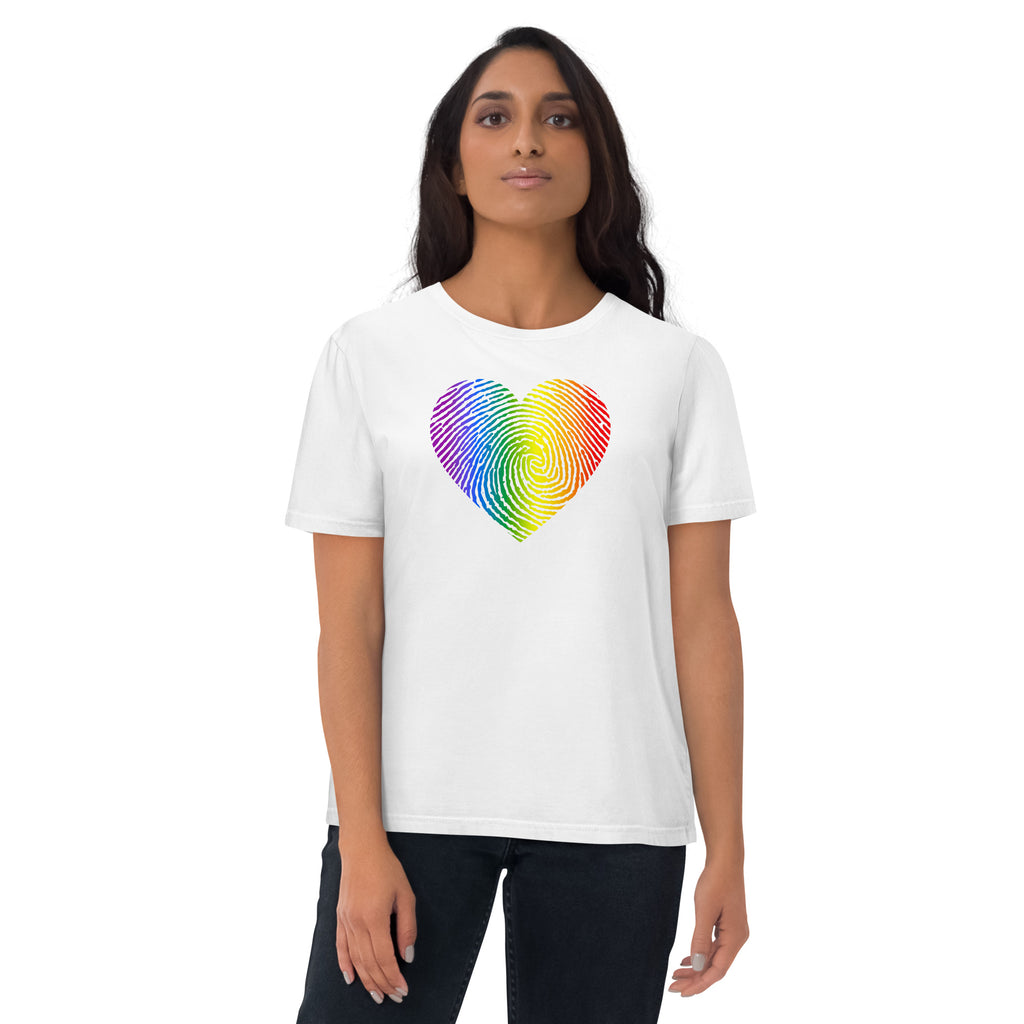 Heart Fingerprint Unisex organic cotton t-shirt
