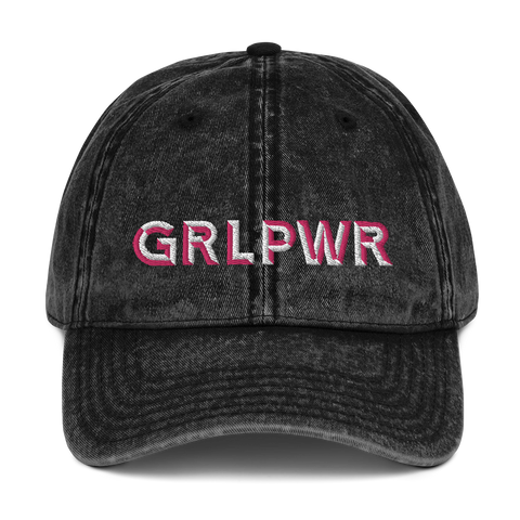 GRL PWR (Girl Power) Vintage Cotton Twill Cap
