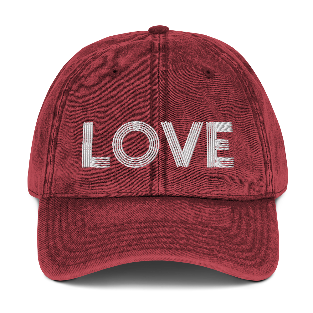 LOVE Vintage Cotton Twill Cap – Free-Range Entertainment