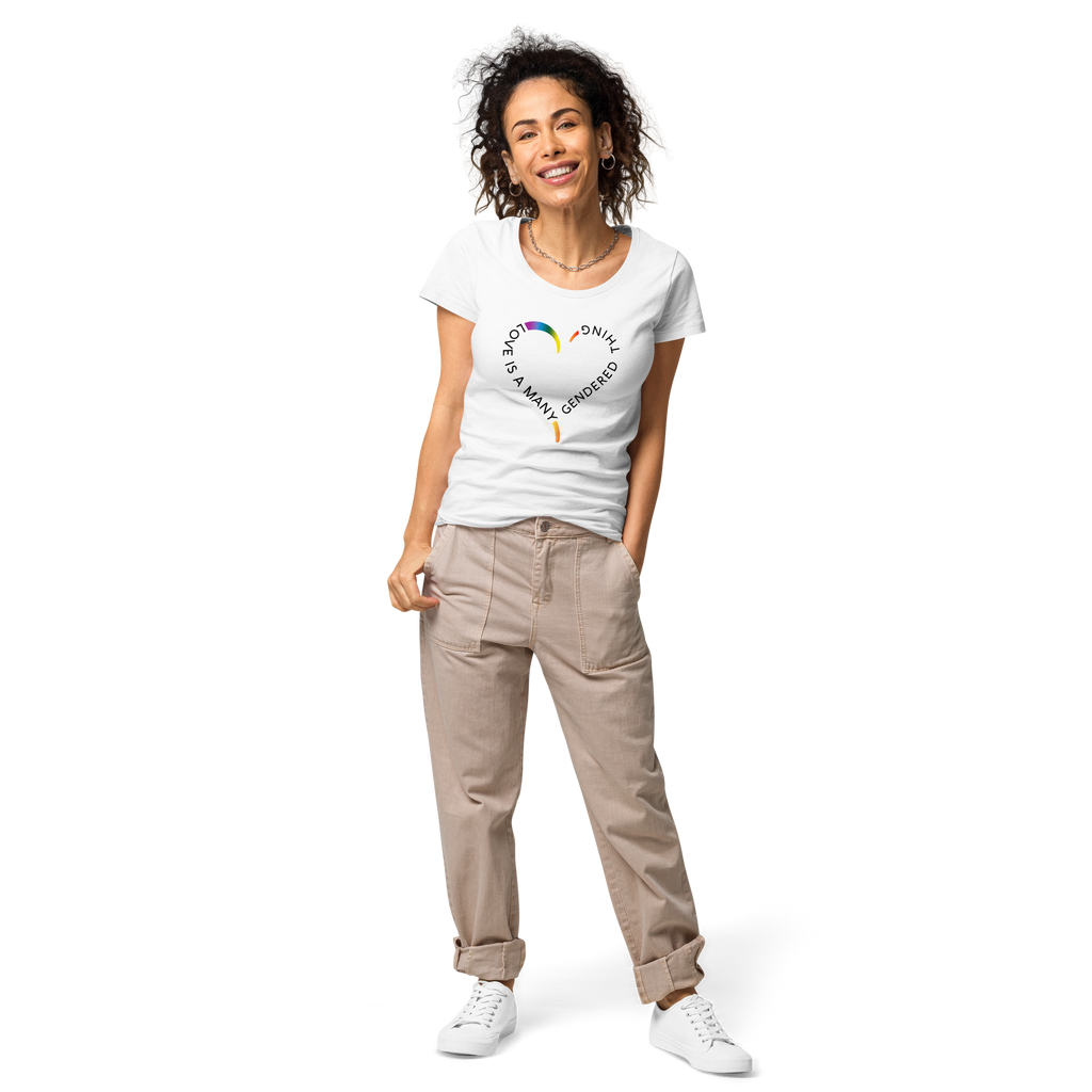 Love is a Many Gendered Thing Women’s basic organic t-shirt
